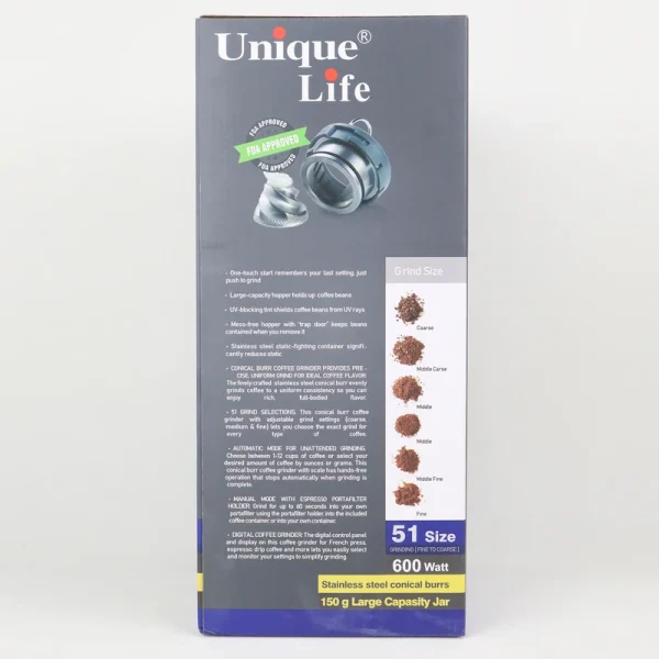 آسیاب قهوه یونیک لایف مدل UL-CG019S - Image 3