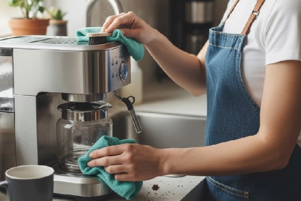 نحوه تمیز کردن اسپرسو ساز