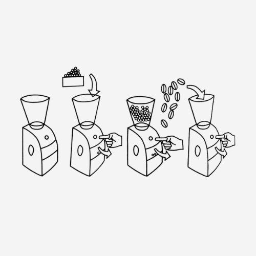 آموزش قرص آسیاب قهوه سانتوس وزن ۵۰۰ گرم